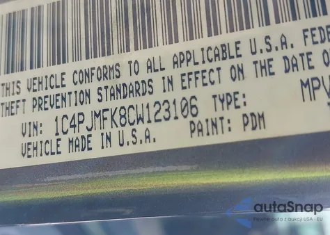 2012 Jeep Liberty Limited Jet Edition from USA, damaged, VIN 1C4PJMFK8CW123106